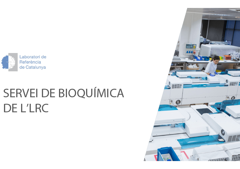 El nostre Servei de Bioquímica